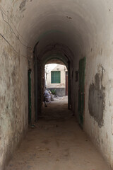 Tripoli, Libya, 4 November 2009.  An arched alley way in the back streets of the old city of Tripoli.