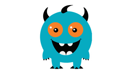 happy devil simple vector illustration