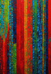 Obraz premium vibrant close ups showcasing rich textured patterns film grain vivid colors intricate detail, art, visualization, surface, background, effect, digital