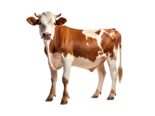 a cow isolated on transparent background
