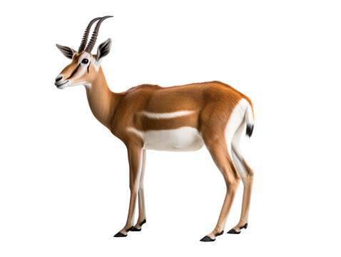 African Springbok isolated on transparent background