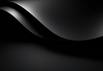 Fototapeta premium smooth black texture subtle light shadows seamless surface artistic design applications, background, pattern, circle, gradient, fabric, wall, glossy, shiny