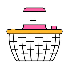 leaf washer line icon vector. leaf washer sign. isolated symbol illustration