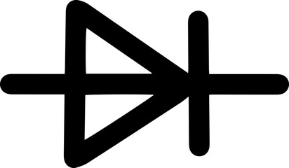 electrical circuit symbols icon rectifier