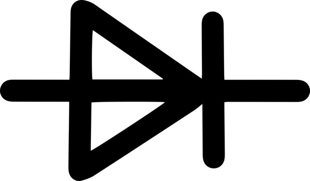 electrical circuit symbols icon rectifier