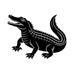 Obraz premium Crocodile mascot cartoon illustration 
