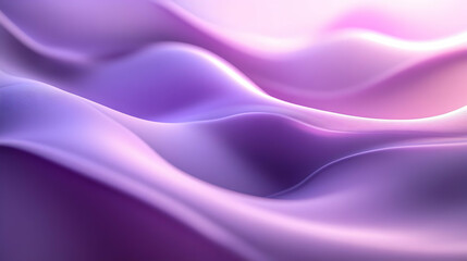 Fototapeta premium Abstract Purple and Pink 3D Background with Wavy Lines