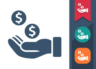 Loan, Donation, Buying, Paying Icon