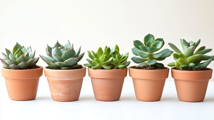 Charming Succulents in Terracotta Pots
