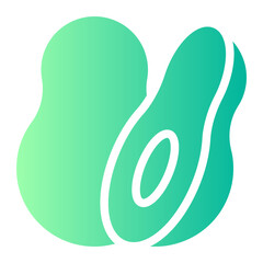 avocado gradient icon