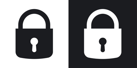 Lock solid vector icon pack