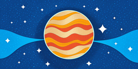 Naklejka premium background with stars and space, perfect for winter holiday card