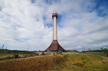 北海道　稚内市開基百年記念塔