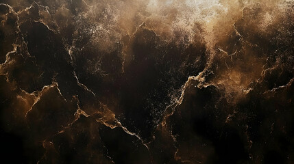 Abstract Background with Gold Veins and Black Marble Texture