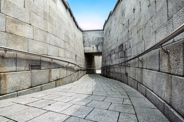 The path to Seoul Millennium Time Capsule Square, created in 1994 to celebrate the city’s 600th anniversary, holds items from that era, set to be opened in 2394.