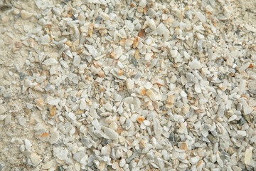 Piles sand and gravel background for construction.