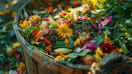Zero-waste cooking concepts with minimal food scraps, sustainable and innovative, Culinary, Soft tones, Photograph, Eco-friendly cuisine