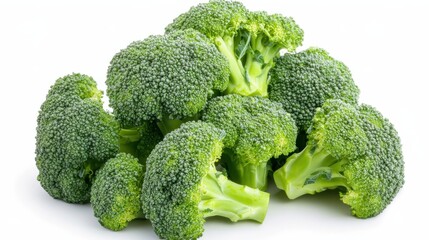 Fresh broccoli isolated on white