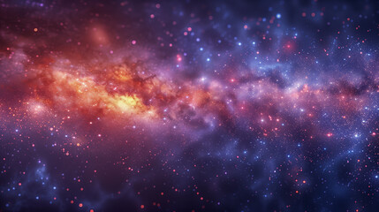 Obraz premium Colorful Galaxy with Nebula and Sparkling Stars in Deep Space..