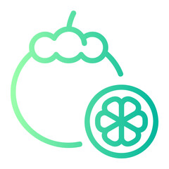 mangosteen gradient icon