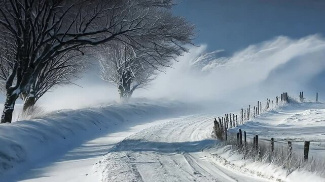 Winter windchill making temperatures feel much colder than they are, as bitter winds cut through the landscape