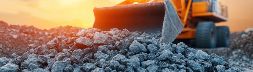 Fototapeta premium Tin mine using gravel pumps and shaking tables for tin extraction, mine, tin mining