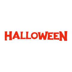 Vector lettering for Halloween. text in flat style. grunge font template for holiday design