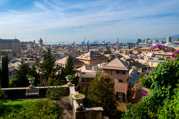 Vista de G&eacute;nova, ciudad, Italia