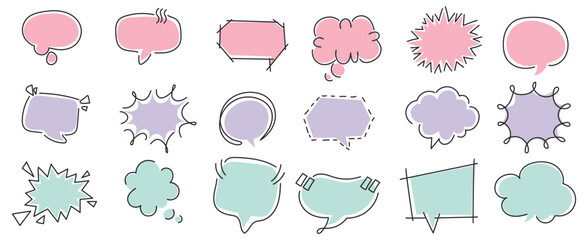 Speech Bubble  Cartoon Bubble text  Dialog vector