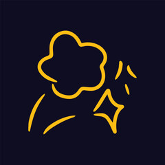 symbol blink, starlink isolated on white background. blink, glow, sign