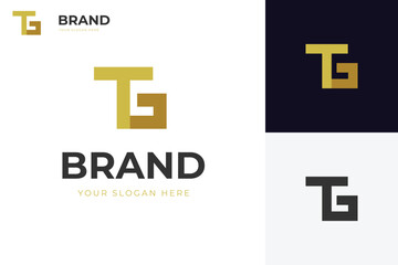 Letter TG, GT identity logo design, modern and monogram simple creative logo