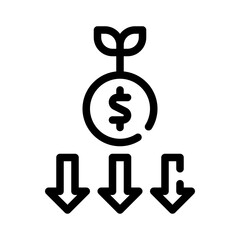 Icon Dividends With Style Outline