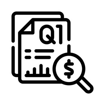 black and white financial report analysis clip art preview