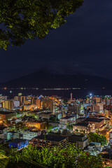 Naklejka premium 都市夜景