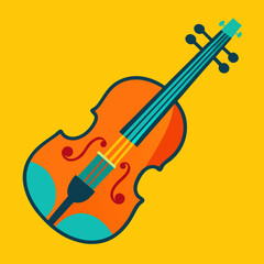 Obraz premium violin illustration