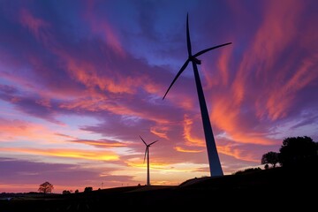 A breathtaking sunset with vibrant hues of orange, pink, and purple