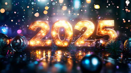 2025 Happy New Year design