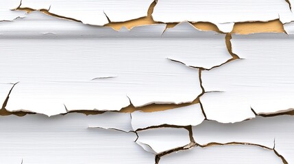 A white wall shows signs of age with cracked paint, creating a neutral background that adds texture and character to the space. The surface is clean, highlighting  SEAMLESS PATTERN