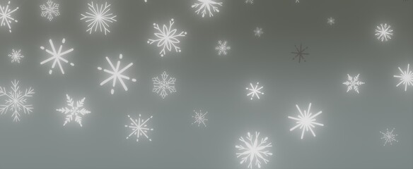 Falling Snowflakes Winter Background