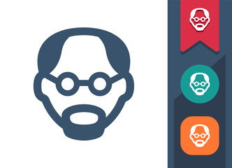 Man Head, Teacher Icon