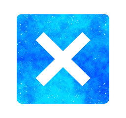 Obraz premium 青い星空｜バツマーク