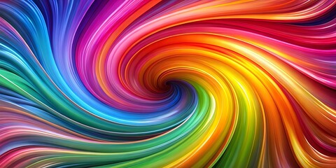 Fototapeta premium A vibrant swirl of color, with smooth lines and a captivating depth, creating a mesmerizing visual experience.