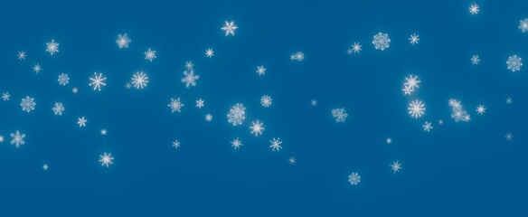 Winter Wonderland Snowflakes Falling