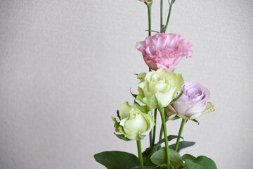 薔薇とトルコ桔梗