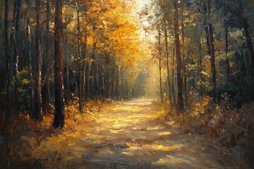 Obraz premium Abstract oil painting illustration background created with Generative AI