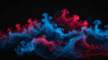 Obraz premium smoke and fog on black background