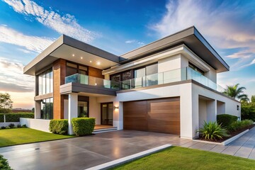 Modern contemporary style villa neighborhood