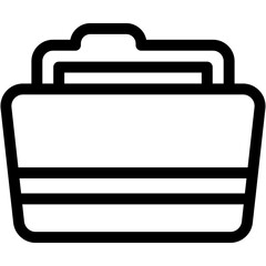 Vector Icon Documents, files, folder, information, record