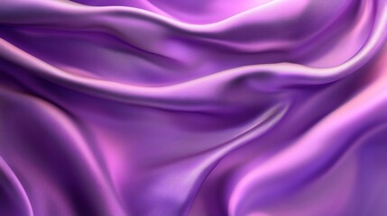 Obraz premium Purple satin backdrop with smooth, flowing curves and a luxurious, silky texture
