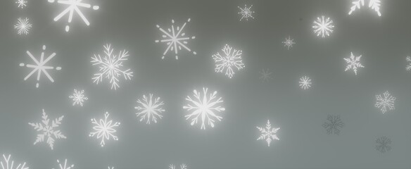 Winter Wonderland: A Seamless Pattern of Falling Snowflakes